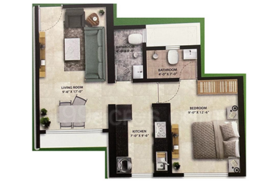 1 BHK Layout